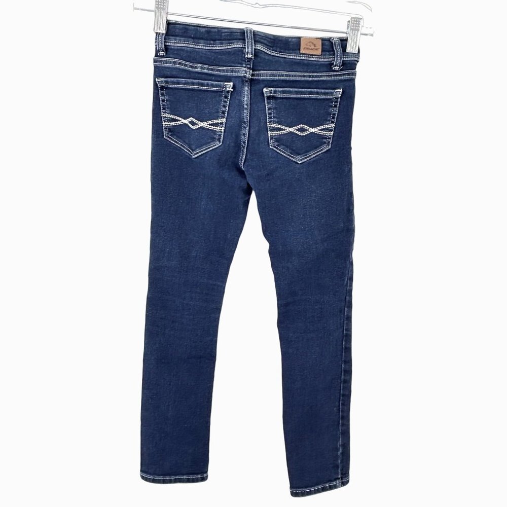 GIRL'S JORDACHE DARK WASH SKINNY DENIM JEANS - 7 SLIM